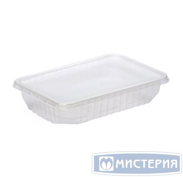Контейнер прямоугольный 186х132х37мм, 500 мл, полупрозрачный 