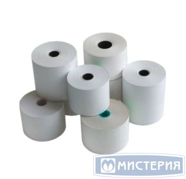 Чековая лента 57мм х 25м, d12 мм, бел., термобум. "Честный чек" 6 рул/упак 216 рул/кор РОССИЯ
