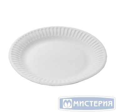 Тарелка одноразовая мелкая d170 мм, бел., карт, 1000 шт/упак 1 000 шт/кор РОССИЯ 130011S/БУ