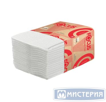 Бумага туалетная для диспенсеров 2-сл. 230х108 мм "Focus" Premium, V-сложен., бел., 250 лист/упак 30 упак/кор РОССИЯ 5049979